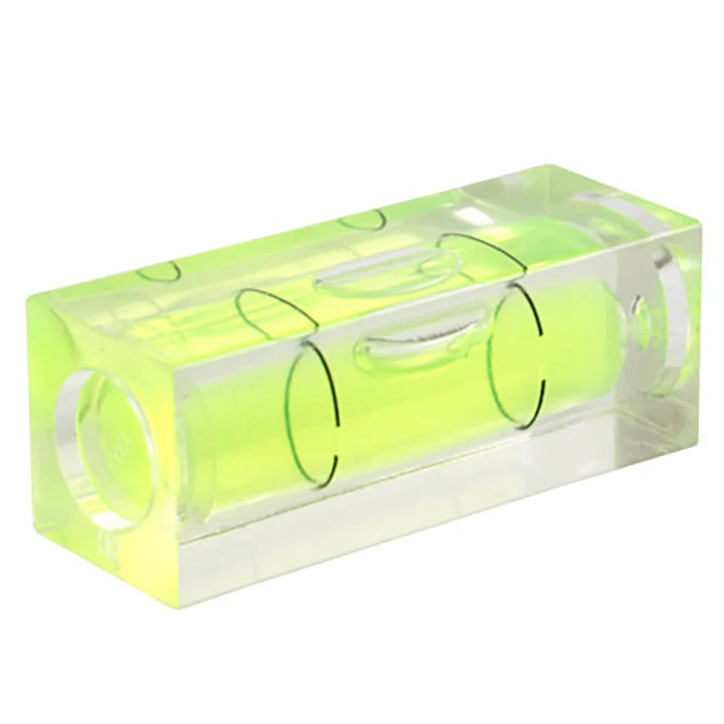 2 Chiếc Ngang Chính Xác Tinh Thần Bong Bóng Tròn Màu Xanh Lá Bullseye Phạm Vi Bong Bóng Nước Mini Vuông Mức Độ Tinh Thần Bộ Đo Bộ
