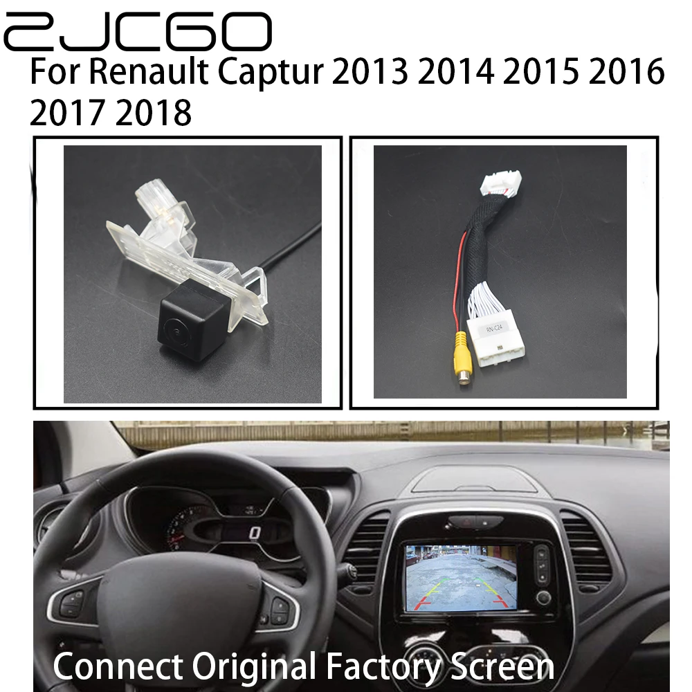 ZJCGO Car Rear View Reverse Back Up Parking Camera for Renault Captur 2013 2014 2015 2016 2017 2018