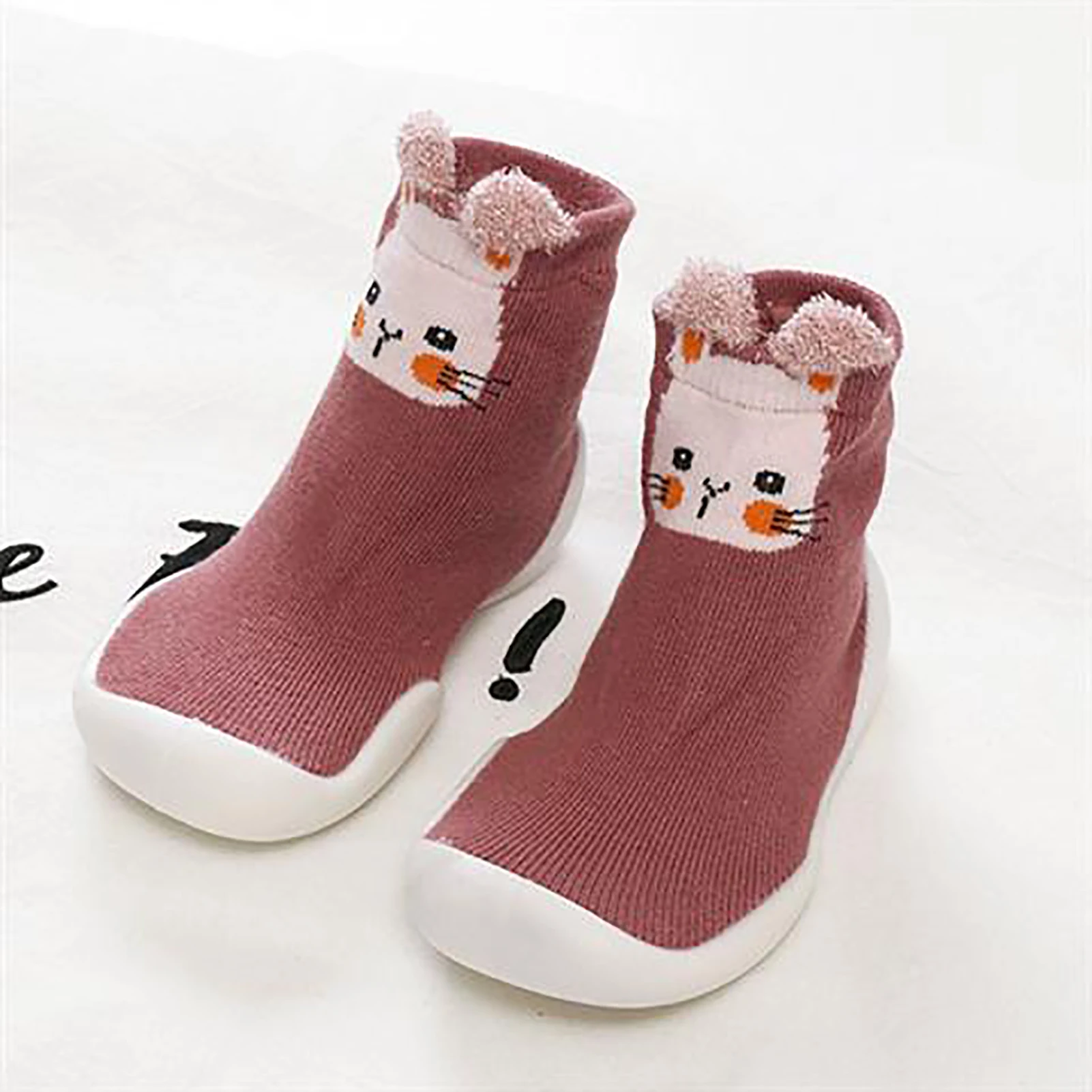 Baby Toddler Shoes Baby Shoes Non-slip Fox Tiger Thickening Shoes Sock Floor Shoes Foot Socks Animal Style Size 21/23/25/27