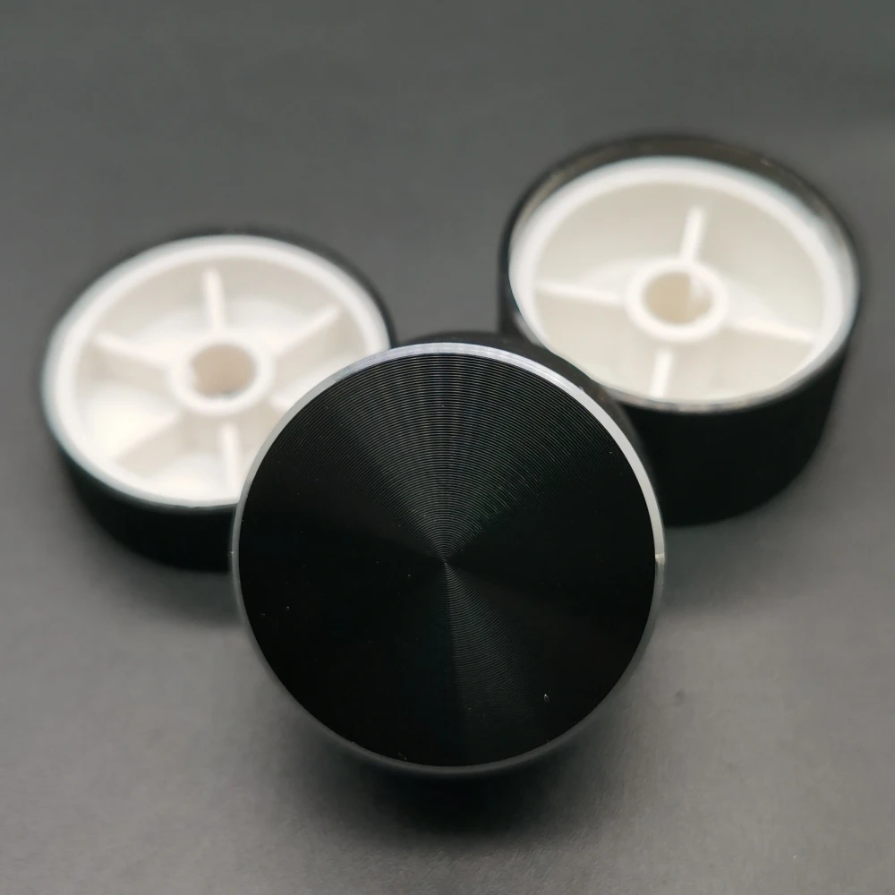 High-end Aluminum Alloy Potentiometer Knob Cap Encoder Volume Control Audio Knob for 6mm Shaft Hole Knob ( D axis.)