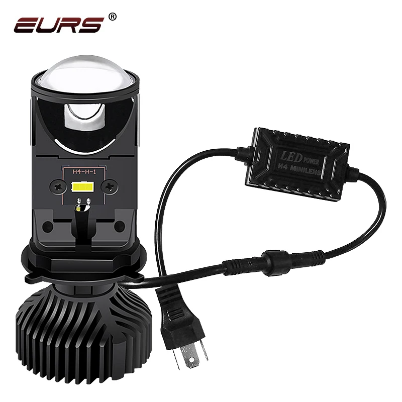 H4 led Headlight Projector Mini Bi led lens 12000LM 90W lampada led h4 Hi/Low Beam światła punktowe do samochodu Canbus 12v 24V Żarówka