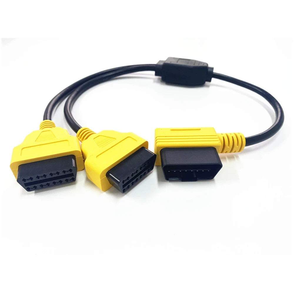 OBD2 16 Pin Male to Female Connector Cable 30/50cm OBD II Extension Cable Car Plug Extension Cord Suitable for Interface Wire