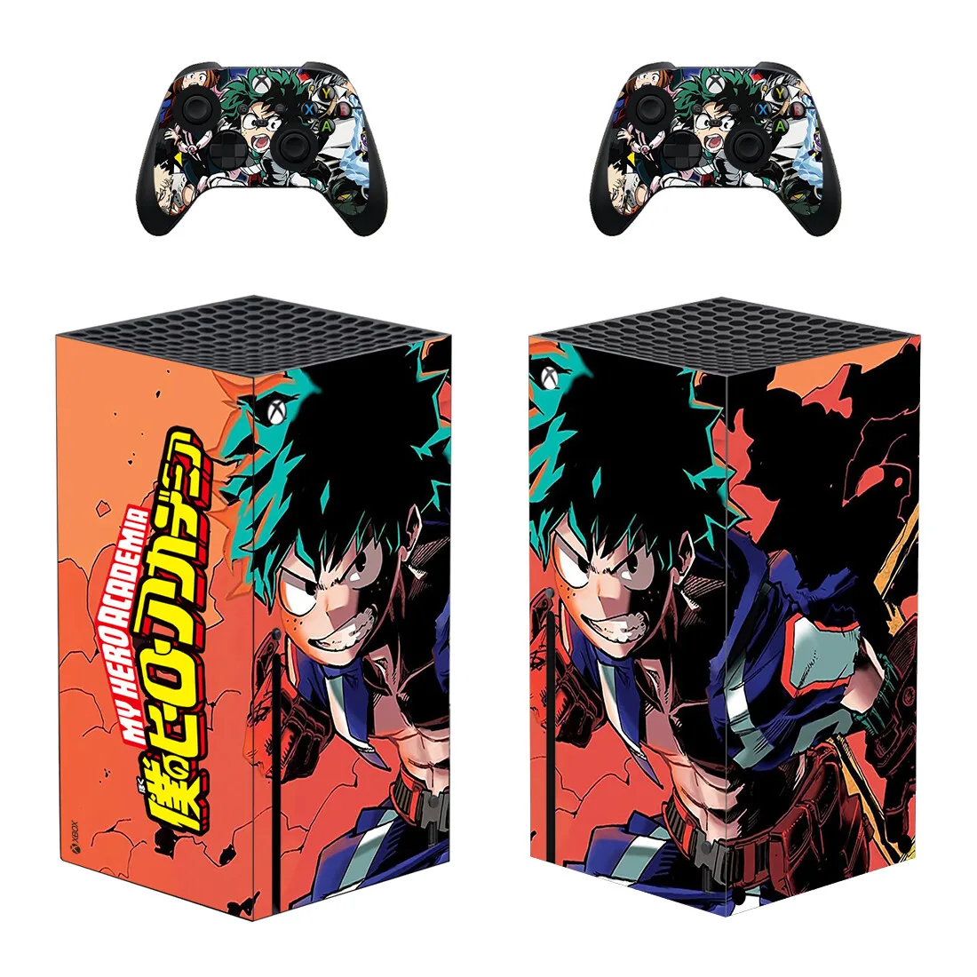 My Hero Academia Protector Sticker Decal Cover for Xbox Series X Console and 2 Controllers Xbox Series X Skin Sticker Vinyl