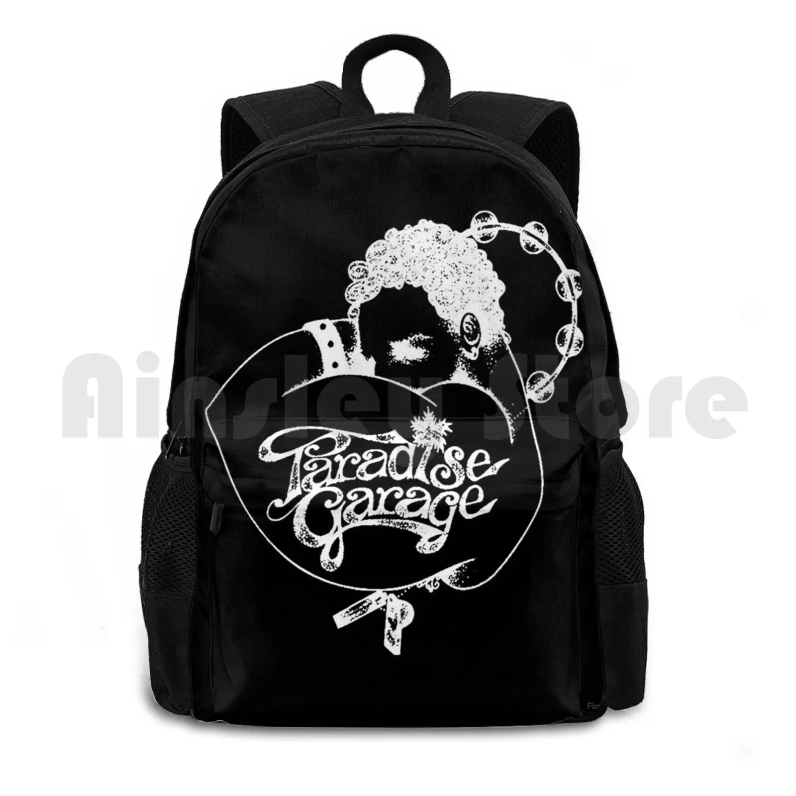 Paradise Garage Retro Seventies Eighties Nightclub ( Dark Background Version ) Outdoor Hiking Backpack Waterproof Camping