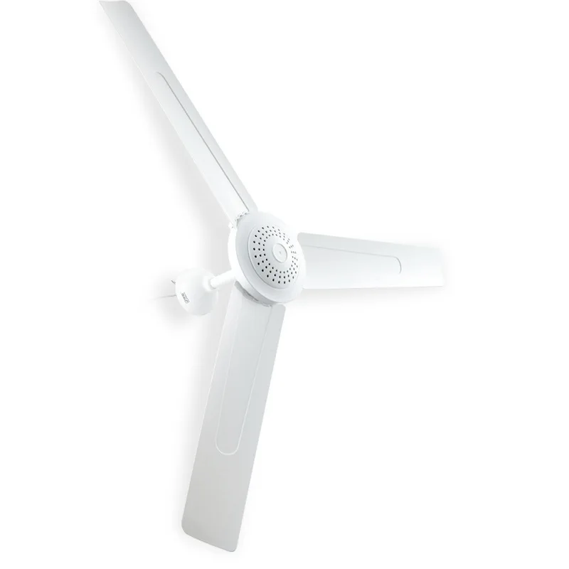 ミニプラスチック製シーリングファン,ブラシレスコンバーター,モーターバッテリー,3枚の葉,12V, 20W,車で使用可能,直径90cm,蚊帳