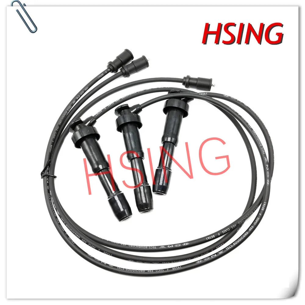 Ignition Cable Spark Plug Wire Set Fits For 2003-2006 Sorento 3.5L 2001-2006 Terracan 3.5L ***Part No# 27501-39B00 27420-39800