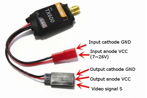 DALRC TX600 5.8GHz 32CH 600mW 1KM AV Wireless FPV Transmission Mini Transmitter TX Module JST Plug TS832 TS5828 tx832 tx5828