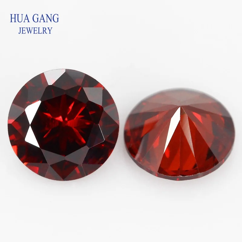 12 birthstone colors Stone 50PCS Per Colors Total 600PCS Round Loose Cubic Zirconia Stone Synthetic Corundum Synthetic Spinel