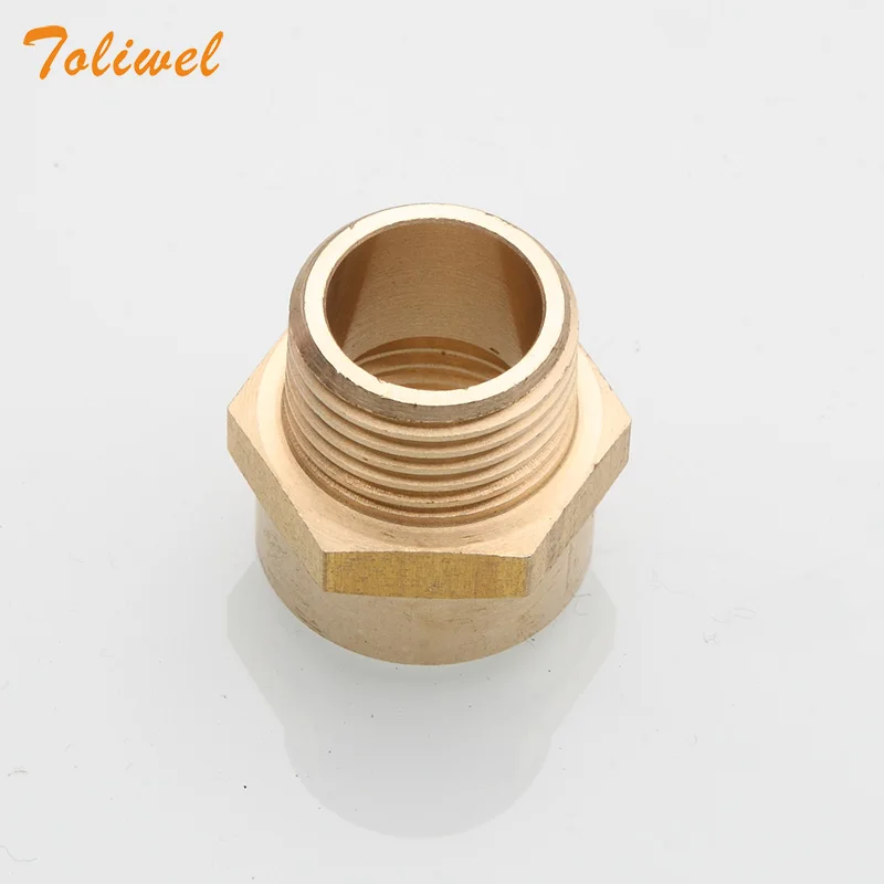 1/2” G Thread (BSP) Female to 1/2” NPT Male Connector BSP to NPT Adapter 1/2 Inch Industrial Metal Brass G Thread to Fittings