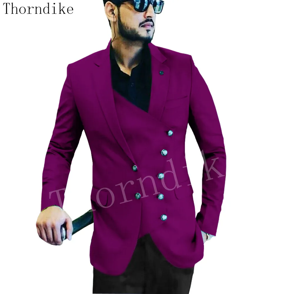 

Thorndike Groomsmen Wedding Tuxedos Slim Fit Mens Pants Suits Best Men Custom Made Blazer For Wedding(Jackets+Pants)