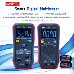 UNI-T UT123 UT123D Digital Smart Multimeter NCV EBTN Display True RMS Resistance Meter Voltage Current Tester Multitester