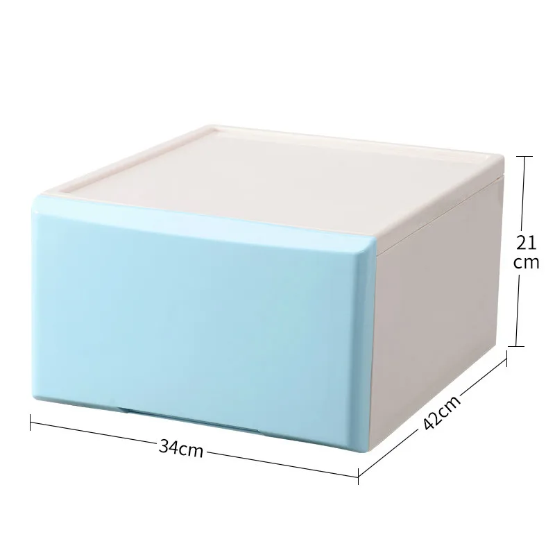 Storage box drawer type free combination large plastic household clothes box bedroom wardrobe clothes storage cabinet mx9101028