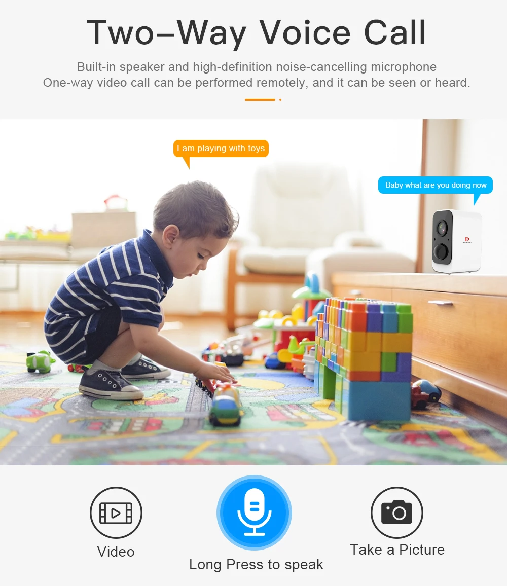 1080P Wireless Tuya Camera Outdoor Battery Powered WiFi Camera 2MP Home Security IP Cam Waterproof Rechargeable Battery Camera