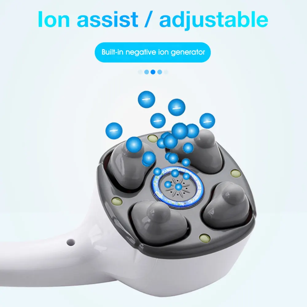 

Multifunctional negative ion cervical massager 4 massage head electric massager body massage hammer weight loss device to reliev