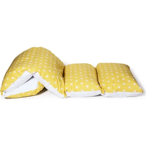 Svava Folding Space Cushion-5 Compartments Pillow Play Mats (Yellow)