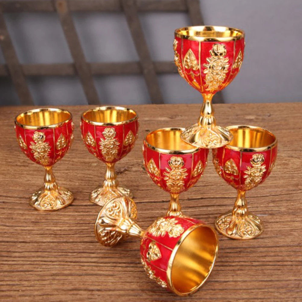 30ml metal copos de vinho retro louça taça estilo europeu do vintage espírito vodka champanhe para a barra decoração da sua casa