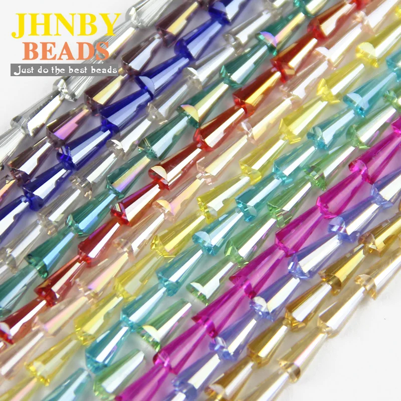 Tower shape Austrian crystal beads conical loose beads glass ball 4*8mm 65pcs supply bracelet Jewelry Making DIY Accessories