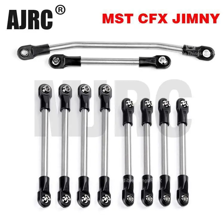 

1set Titanium alloy Steering Pull Rod w/TRAX #5347 Ball Joint Chassis Linkage Rod End GAX0131TA/TB for MST CFX JIMNY RC Cars