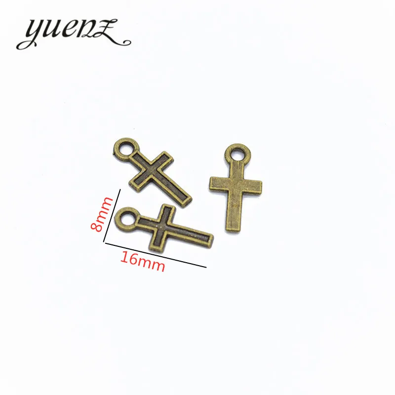 150Pcs metal cross Charm Antique Tibetan Silver Pendant Jewelry Products Charms Diy Pendants For Necklace Bracelets  T62