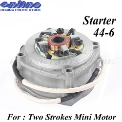 Electric Starter for 2 stroke engine 49cc pocket bike mini dirt bike mini ATV 49cc Motorcycle Motor 44-6 Electric Starter