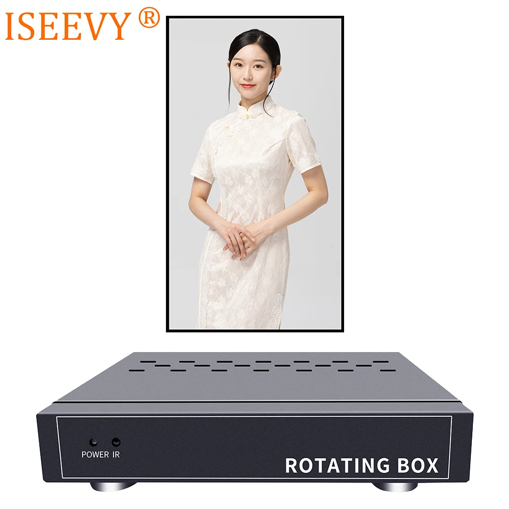 

ISEEVY Video Rotating Box support HDMI DP Inputs Rotate Image 90 270 Degree for Vertical Screen Portrait Mode Display