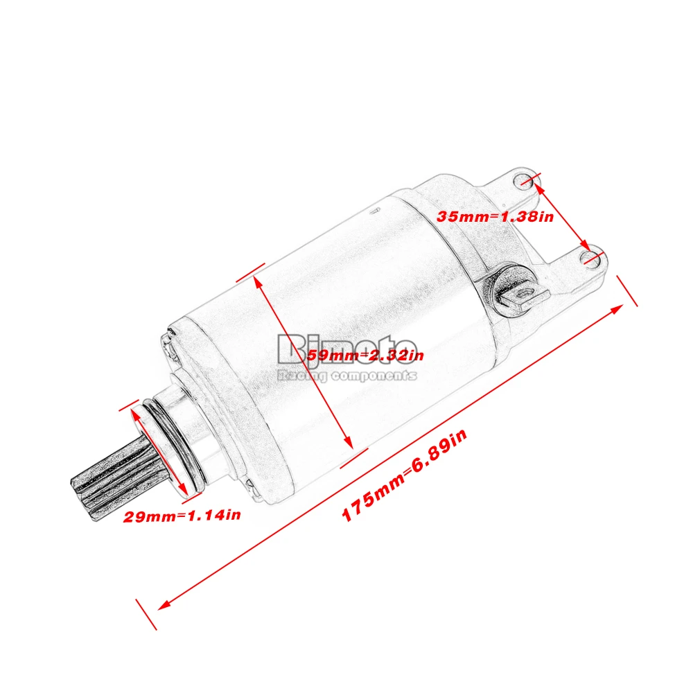 Motorrad-Anlasser für Hyosung GD250 GD250N GD250R 2015-2021 31100HC8100 für Suzuki GSF250 VS/S Bandit GSX250 Across – Detail 11