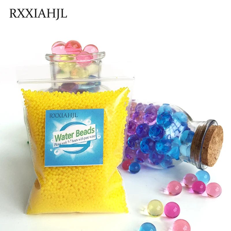 10000 PCS/Bag Crystal Soil Water Beads Hydrogel Balls Orbiz Growing Gel Ball Big Decorative Flower Wedding Home Decor