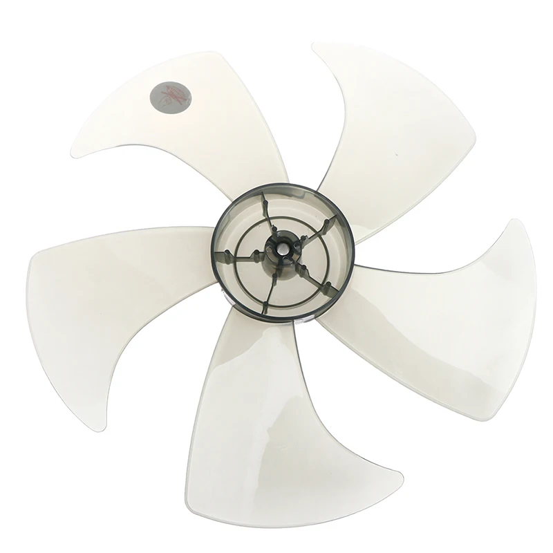 14 Inch Plastic 5 Leaves Fan Blade With Nut Cover Fan Blades For Standing Pedestal Fan Table Fanner General Accessories