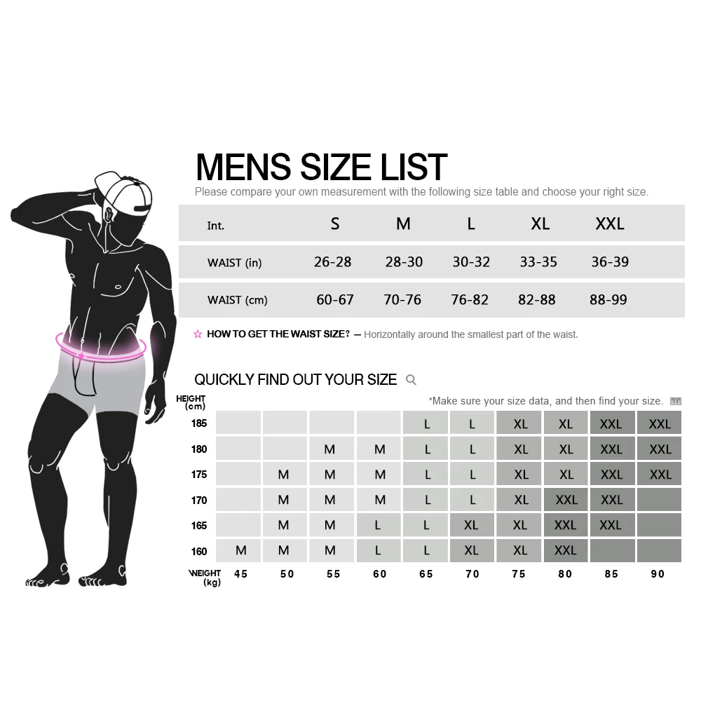 Pinkhero-roupa interior masculina, calcinha de impressão engraçada, confortável, macio, stretch, elegante, novidade