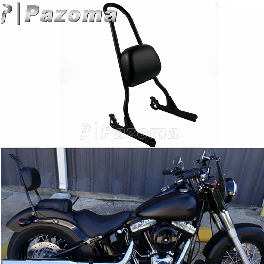 Motorcycle Backrest Passenger Bobber Sissy Bar For Harley Softail Breakout Deluxe Heritage Classic Low Rider Street Bob 2007-up