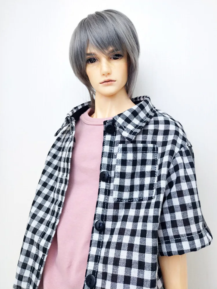 Clothes For 1/3 1/4 1/6 Doll Fashion Casual Plaid Shirt For BJD Dolls Handmade Dolls Accessories boys girls toys gifts doll