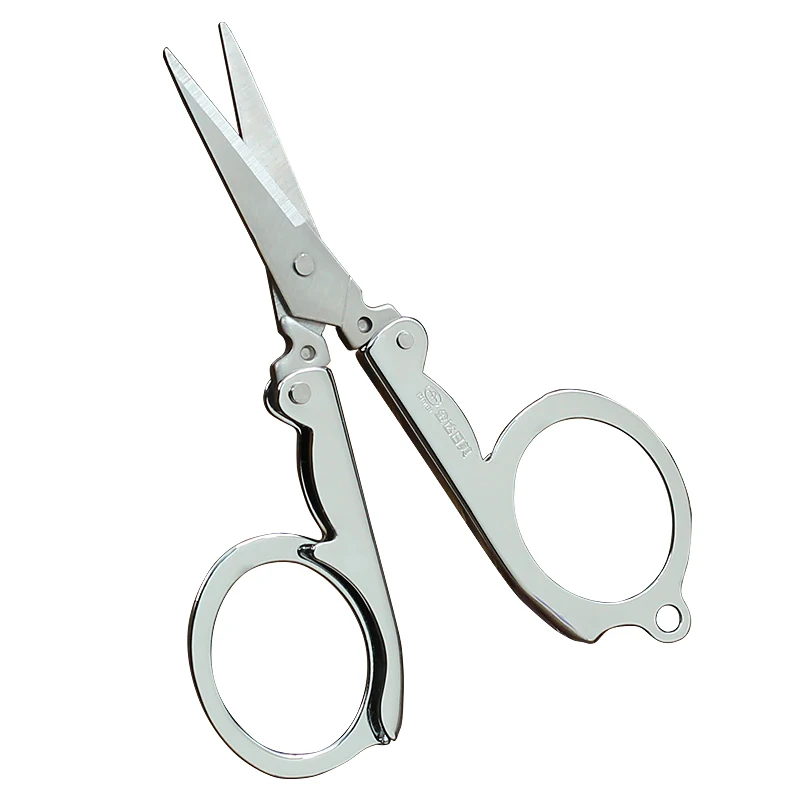 Multifuction Portable Small Folding Stainless Steel Trip Scissors Pocket Cutter For Travel Crafts Emergency Home Supplies