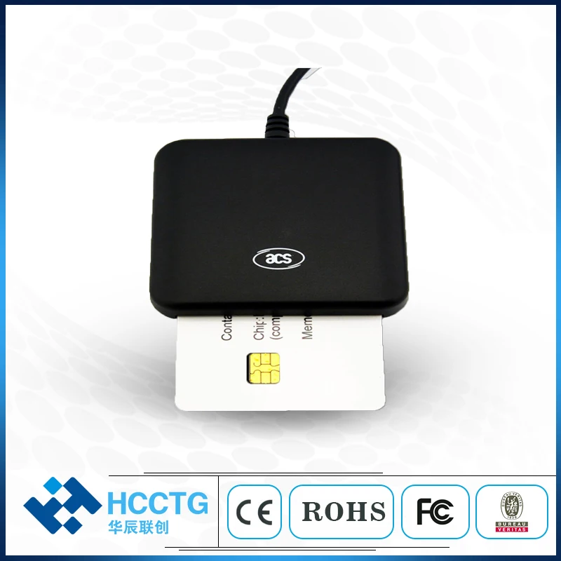 ACS CCID ISO7816 EMV Certified Contact PC/SC IC Chip Smart Card Reader ACR39U