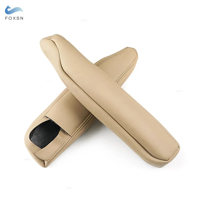 For Land Rover Discovery 3 4 2004 -2016 For Range Rover Sport 2005 -2013 Seat Armrest Handle Cover Trim Beige Leather with Foam