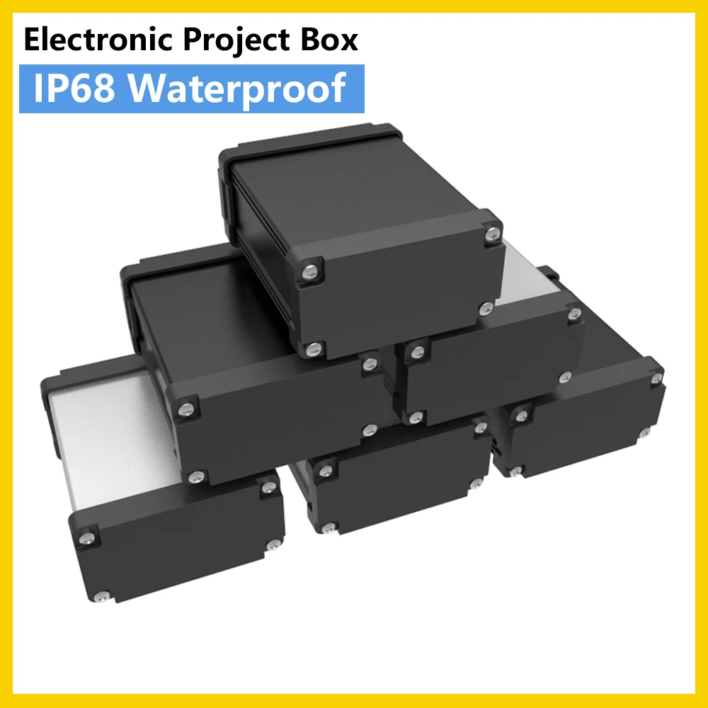 Waterproof Black DIY Housing Instrument Case Project Box Storage Case Electronic Supplies Enclosure Boxes M03 100*50mm