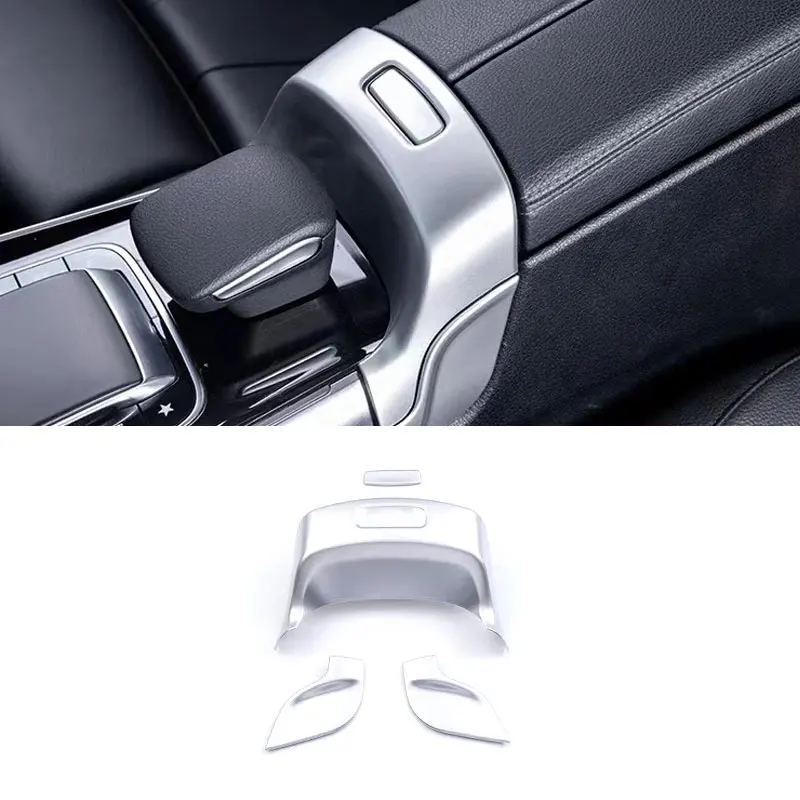 For Mercedes Benz B GLB GLA Class 2020-21 W247 X247 ABS Chrome Car Accessories Center Console Armrest Box Switch Cover Trim