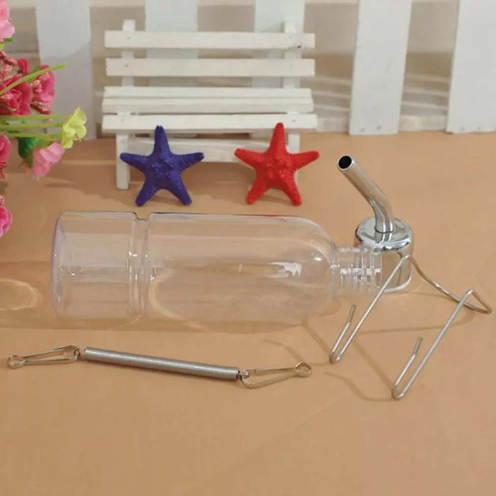 180ml 350ml Pet ze stali nierdzewnej świnka morska wiewiórka królik chomik wiszące Waterer picia podajnik automatyczny butelka