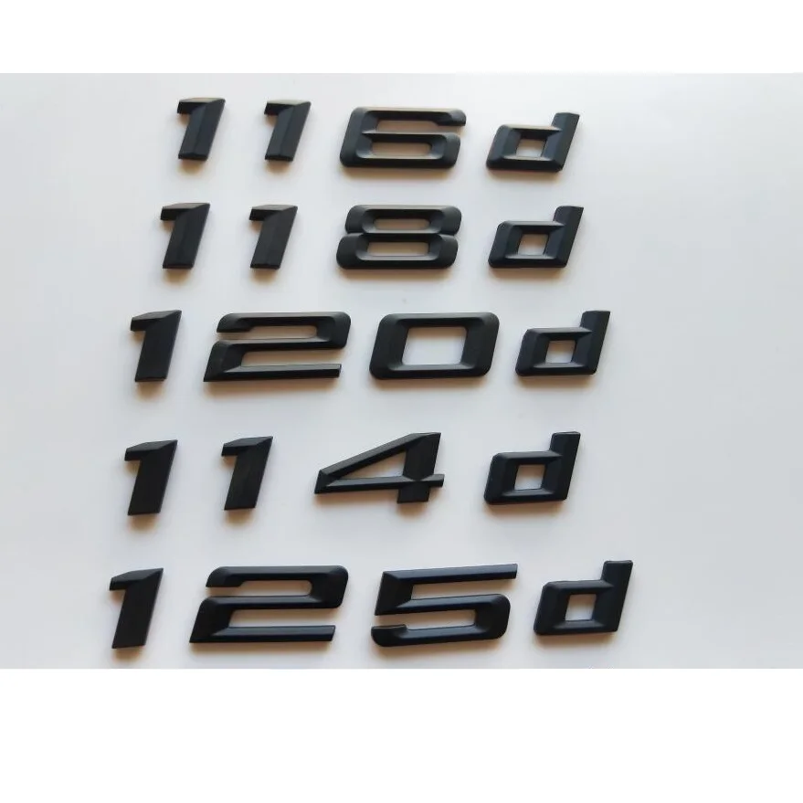 SCHAAN Emblème 3D ABS Glossy Black Pour BMW E87 F20 - 114i 116i 118i 120i 125i - Logo Coffre Voiture