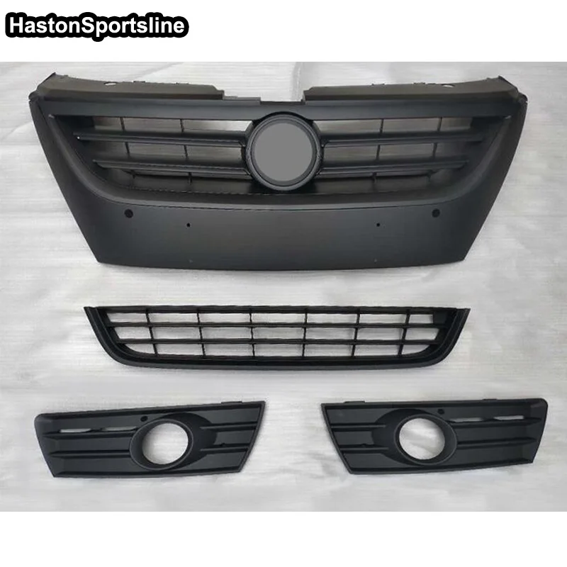 CC 4PCS/Set Matt Black Front Racing Grills Engine Grill Grille for Volkswagen Passat CC 2009-2012 Car Accessories