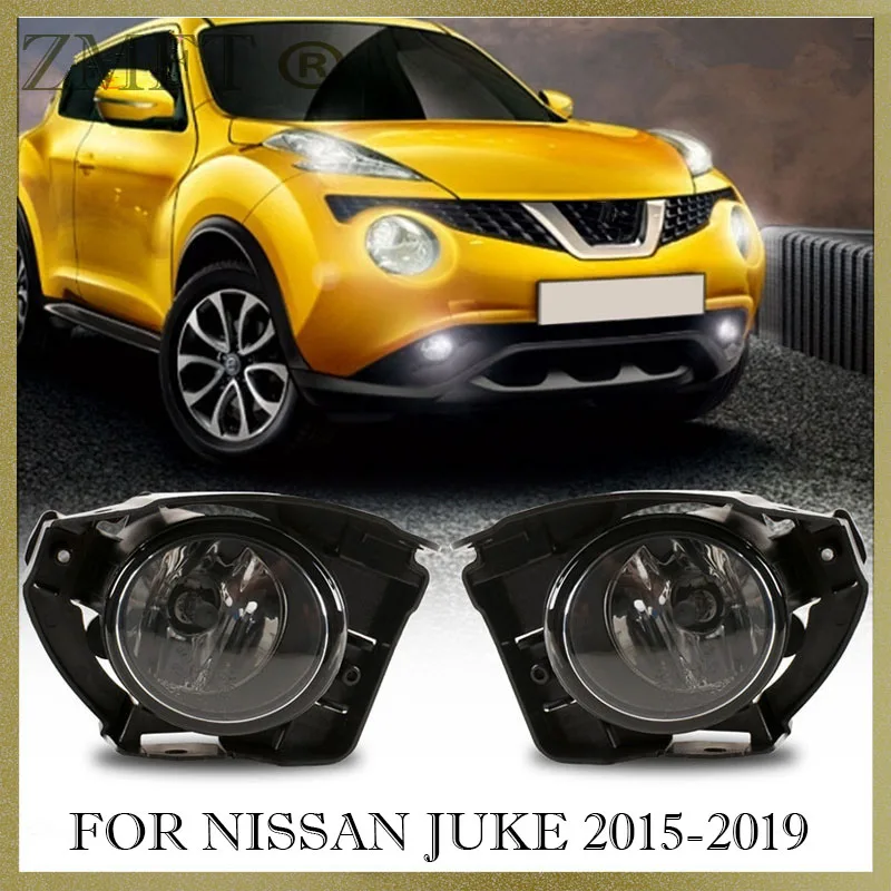 

1Set Car Front Bumper Fog Light Assembly For Nissan JUKE 2015 2016 2017 2018 2019 Halogen Bulb With Switch Wire Harness