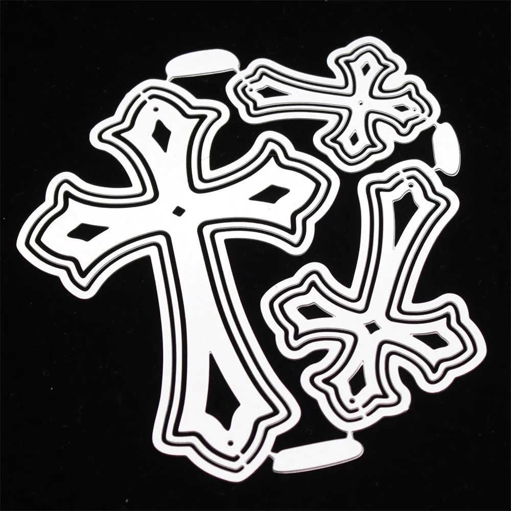 KSCRAFT Cross Metal Cutting Dies Stencils for DIY Scrapbooking Decorative Embossing DIY Paper Cards