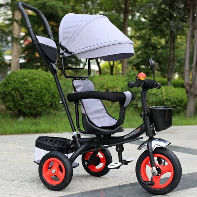 Children's Tricycle Kids Bike Children Bicycle Stroller Trolley Three 3 Wheel Baby Carriage Child Pram Buggy Pushchair 6M~5Y