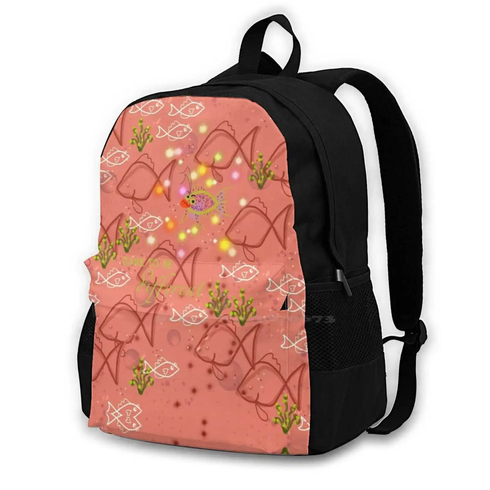 

Dare To Be Different 2020-Peach Fashion Pattern Design Travel Laptop School Backpack Bag Shirleyannkeay Bright Day Uk Original