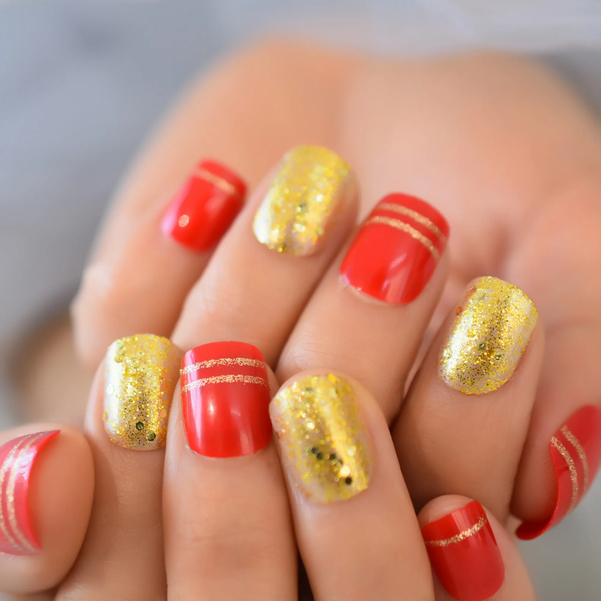 strapless open back dress LoveStruck Tips – Red Heart French False Nails In Adelaide💖 – Dress For  Nails main image 0