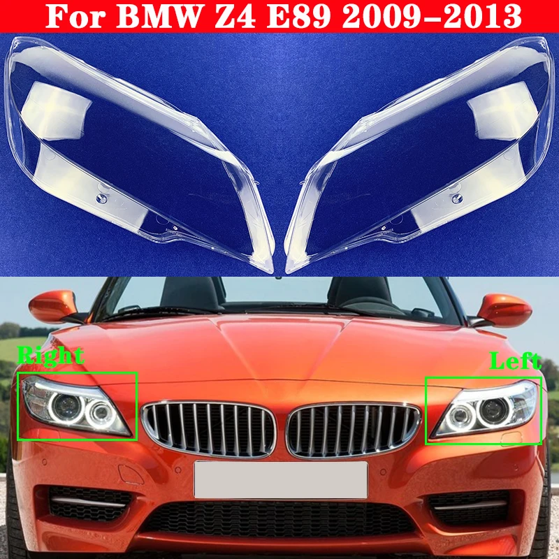 

Car Front Headlight Cover For BMW Z4 E89 2009-2013 Headlamp Lampshade Lampcover Head Lamp light Covers glass Lens Shell Caps