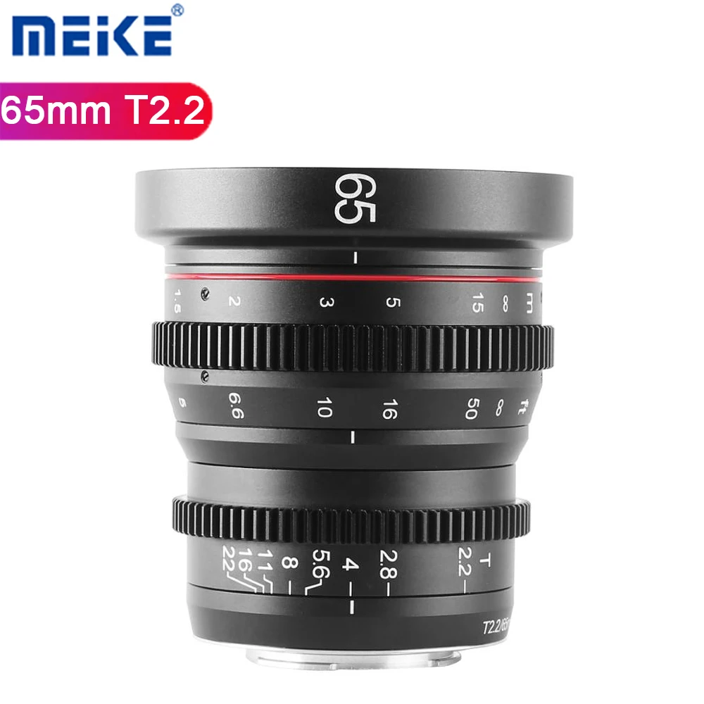 

Meike 65mm T2.2 Cine Lens Large Aperture Manual Focus Prime 4K for Olympus Panasonic M43/ for Fujifilm X-Mount/ for Sony E-Mount