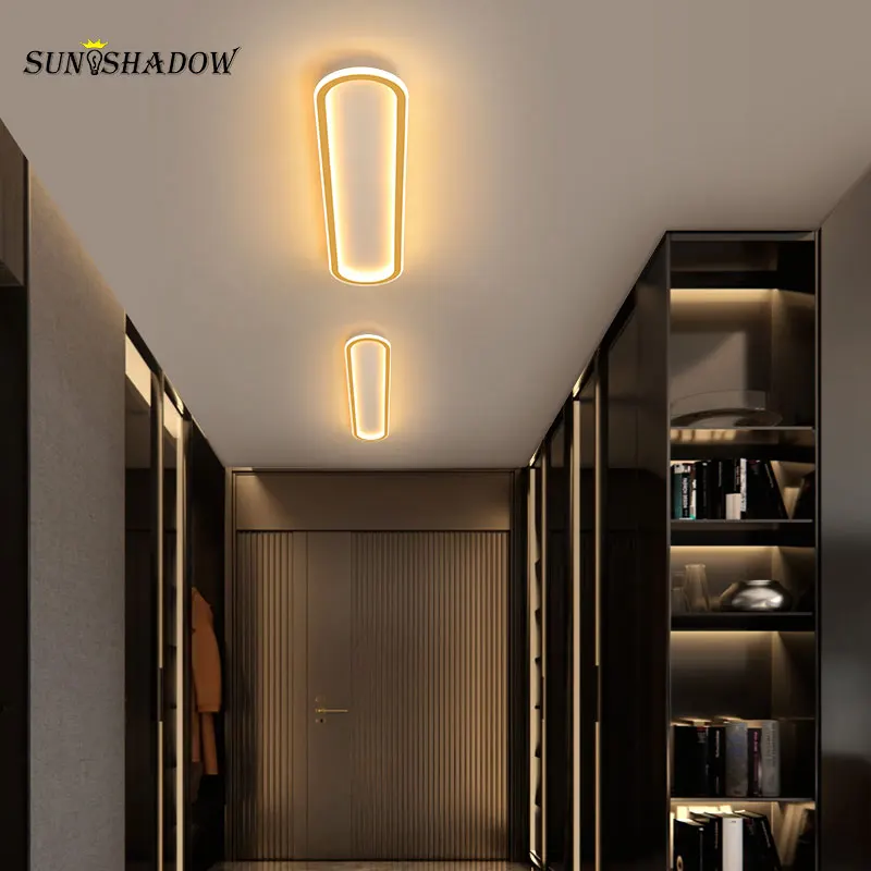 Modern LED Ceiling light 120CM 100CM Large Ceiling lamp For Living room Bedroom Dining room Kitchen Corridor Lights Black&Gold