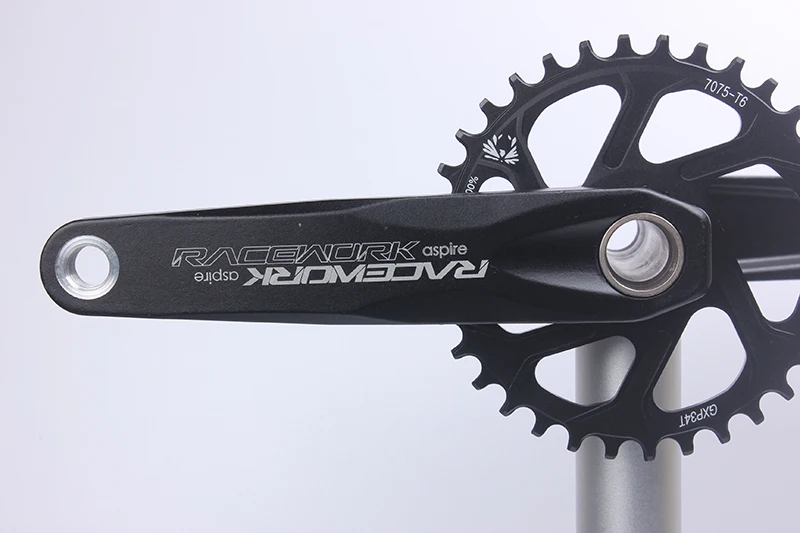 RACEWORK MTB Kurbelgarnitur 170/175mm Mountainbike Kurbel Schmal Breites Kettenblatt 32/34/36/38T 11/12S Fahrrad Kurbelgarnitur Kettenrad Für GXP – Detail 6