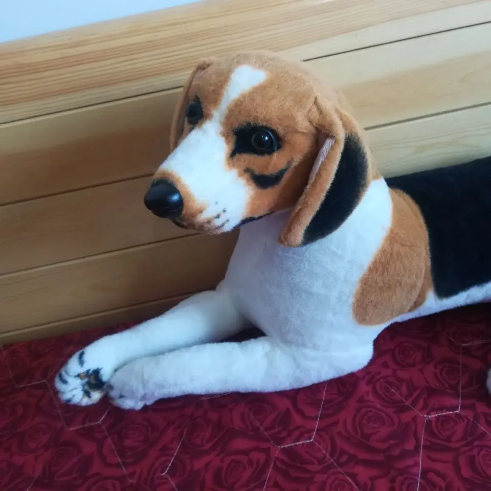 large 73cm prone beagle dog plush toy simulation beagle dog soft doll throw pillow birthday gift w1655