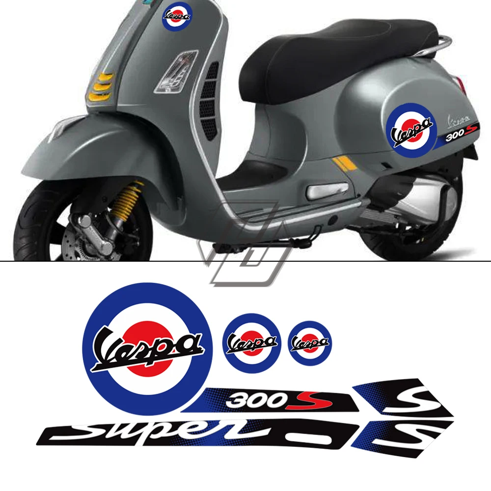 

For Piaggio Vespa GTS 300 Super Sport Reflective Sticker Motorcycle Decal